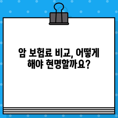 암 보험 가입, 꼭 확인해야 할 핵심 사항 7가지 | 보장 범위, 면책 조항, 특약, 비교 가이드