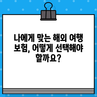 해외 여행 중 의료비 절약, 보험으로 가능할까요? | 해외 여행 보험, 의료비 지원, 여행 팁