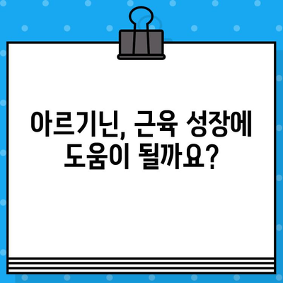 아르기닌과 근육 증가| 효과적인 보충제? | 근육 성장, 운동, 영양