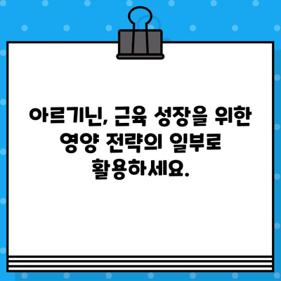 아르기닌과 근육 증가| 효과적인 보충제? | 근육 성장, 운동, 영양