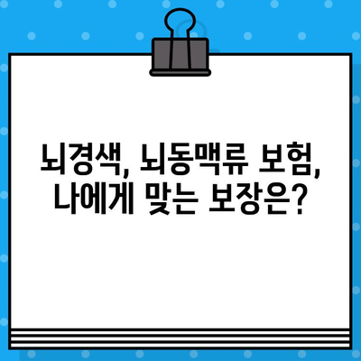 뇌경색, 뇌동맥류 보험 가입 전 꼭 알아야 할 핵심 정보 | 보장 범위, 중요 포인트, 비교 가이드