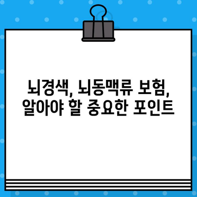 뇌경색, 뇌동맥류 보험 가입 전 꼭 알아야 할 핵심 정보 | 보장 범위, 중요 포인트, 비교 가이드