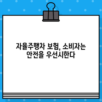 자율주행차 보험, 소비자는 어떻게 생각할까요? | 소비자 태도 조사 결과 분석