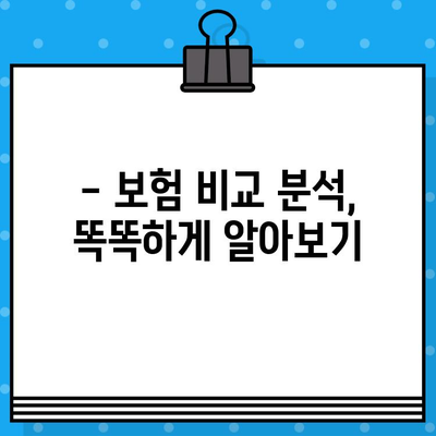 보장은 탄탄하고 가격은 착한 보험 추천| 나에게 딱 맞는 보험 찾기 | 보험 비교, 추천, 보험료, 보장 분석