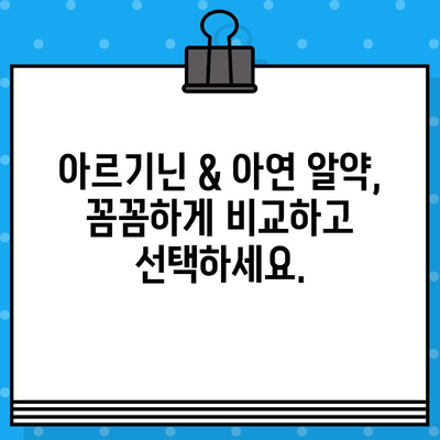 고함량 아르기닌 & 아연 알약 추천| 건강과 활력을 위한 선택 | 건강, 영양제, 아르기닌, 아연, 추천