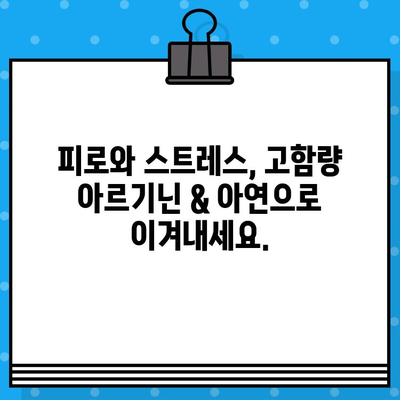 고함량 아르기닌 & 아연 알약 추천| 건강과 활력을 위한 선택 | 건강, 영양제, 아르기닌, 아연, 추천