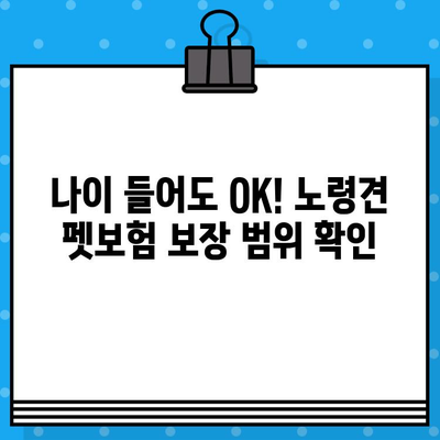 노령견도 OK! 든든한 보호막, 펫보험 가입 가이드 | 노령견 펫보험, 보험료 비교, 보장 범위