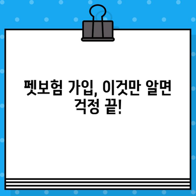 노령견도 OK! 든든한 보장, 펫보험 가입 가이드 | 노령견 보험, 펫보험 비교, 반려동물 보험