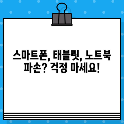 액정 화면 수리 걱정 끝! 전자기기 보험으로 해결하세요 | 스마트폰, 태블릿, 노트북 보험, 파손 보장, 수리 비용 절감