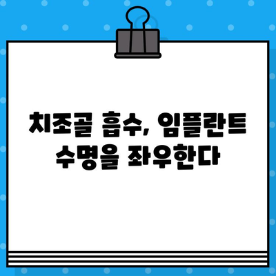 임플란트 성공의 열쇠, 골흡수 관리| 건강한 치조골 유지의 중요성 | 임플란트, 치조골, 골흡수, 관리, 팁