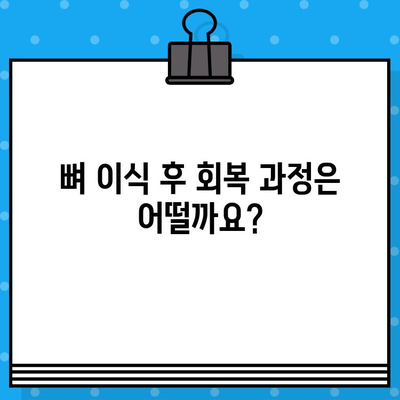 뼈 이식 임플란트, 얼마나 아플까요? | 통증 수준, 회복 과정, 주의 사항