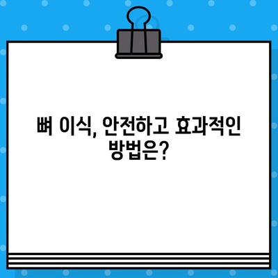 임플란트 수술, 뼈 이식이 꼭 필요한 이유 | 임플란트 성공률 높이는 뼈 이식, 궁금한 모든 것