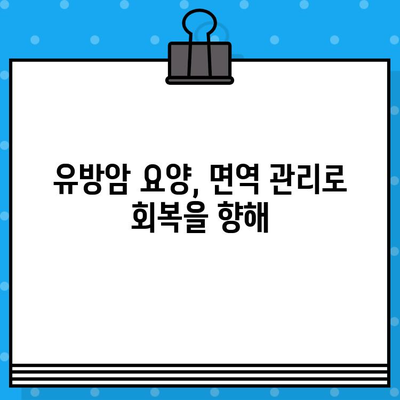 유방암 요양, 면역 관리로 회복을 향해| 추천 병원 및 전문 치료 정보 | 암 치료, 면역 강화, 요양 병원, 유방암 극복