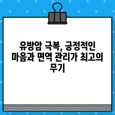 유방암 요양, 면역 관리로 회복을 향해| 추천 병원 및 전문 치료 정보 | 암 치료, 면역 강화, 요양 병원, 유방암 극복