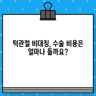 부산 턱관절 비대칭, 수술 고려 중이신가요? | 비용부터 치료 과정까지, 궁금한 모든 것!