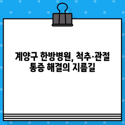 계양구 한방병원| 섬세한 맞춤 케어로 건강을 되찾다 | 척추, 관절, 통증, 한방 치료, 면밀한 진료
