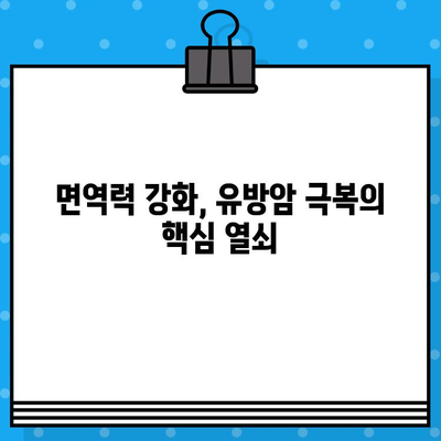 유방암 요양병원에서 시작하는 회복, 면역 관리의 중요성 | 면역력 강화, 자연치유, 건강 관리, 유방암 치료