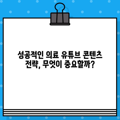 병원 유튜브 영상 제작, 의료 광고 가이드라인| 성공적인 콘텐츠 전략 | 유튜브 마케팅, 의료 영상 제작, 환자 유입
