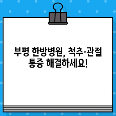 부평 통증 회복, 한방 치료의 효과를 경험하세요 | 부평 한방병원, 통증 치료, 한방 치료, 척추, 관절