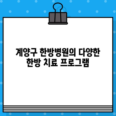 계양구 한방병원에서 만나는 섬세한 맞춤 케어 | 한방 치료, 건강 관리, 척추, 관절, 통증, 면역