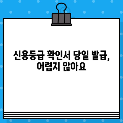 신용평가 등급 확인서 당일 발급받는 방법| 간편하고 빠르게 확인하세요! | 신용등급, 신용정보, KCB, NICE