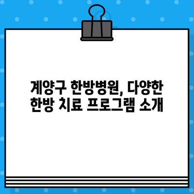 계양구 한방병원 면밀한 케어, 비용 상세 가이드 | 한방 치료, 비용 정보, 꼼꼼한 진료