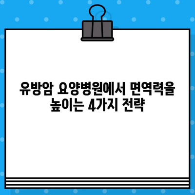 유방암 요양병원에서 면역력을 높이는 4가지 전략 | 면역관리, 건강 회복, 암 치료, 면역 강화