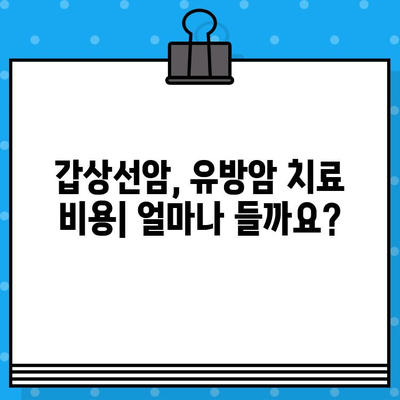 갑상선암, 유방암 환자를 위한 암 요양 병원 비용 가이드 | 치료비용, 암 요양 시설, 비용 절감 팁