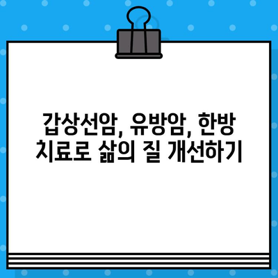 여성암 요양 & 한방 치료| 갑상선암, 유방암 환자를 위한 병원 선택 가이드 | 암 요양, 한방 병원, 갑상선암, 유방암, 치료