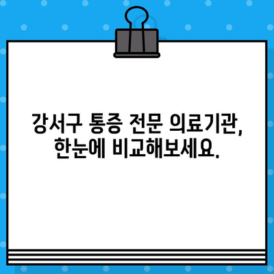 부산 강서구 통증 완화 전문 의료기관 찾기| 나에게 맞는 치료법 찾기 | 통증, 진료, 의료 정보, 강서구 병원