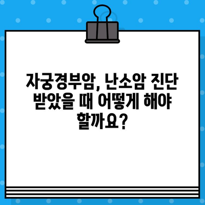 자궁경부암, 난소암 환자 위한 필수 지침 | 암 요양·한방병원, 치료 지원 시스템, 환자 중심 케어