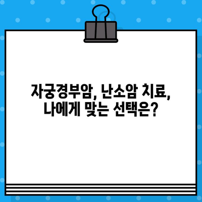 자궁경부암, 난소암 환자 위한 필수 지침 | 암 요양·한방병원, 치료 지원 시스템, 환자 중심 케어