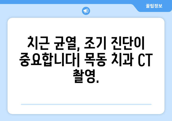 목동 치과에서 CT 촬영으로 잠재적 치근 균열 진단하기| 정확한 진단을 위한 필수 가이드 | 치근 균열, CT 촬영, 목동 치과, 진단