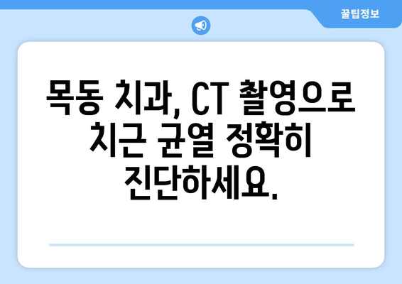 목동 치과에서 CT 촬영으로 잠재적 치근 균열 진단하기| 정확한 진단을 위한 필수 가이드 | 치근 균열, CT 촬영, 목동 치과, 진단