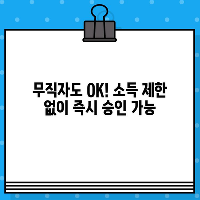 무서류, 무방문 모바일 당일대출 신청 가이드 | 무직자 가능, 소득제한 없이 즉시 승인