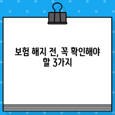 보험 중도해지, 왜 손해일까요? | 해지 전 꼭 알아야 할 5가지 이유 | 보험료, 환급금, 손실 계산