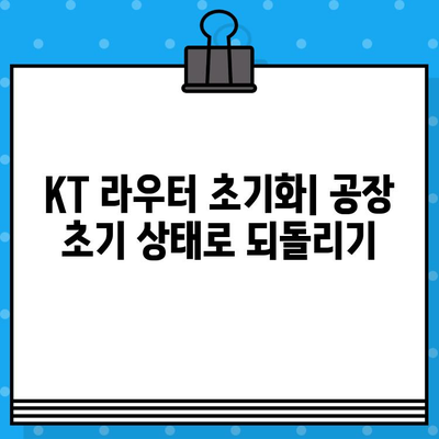 KT 라우터 포트 포워딩 & 초기화 완벽 가이드 | 설정 방법, 문제 해결, 팁