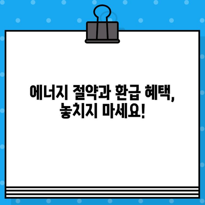 한전 고효율 가전제품 환급 지원금| 대상, 신청 방법, 꿀팁까지 한번에! | 에너지 절약, 환급 혜택, 가전제품 구매 가이드