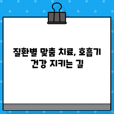 삼성서울병원 호흡기내과 질환별 치료법| 상세 가이드 | 호흡기 질환, 치료, 진료, 의료 정보