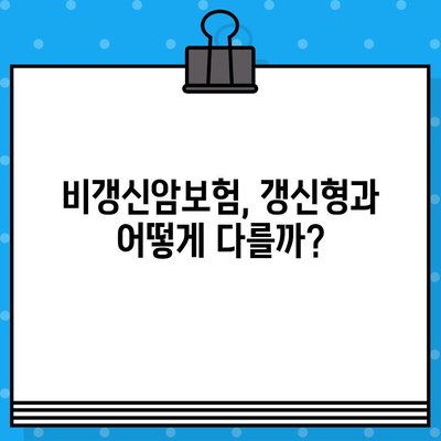 비갱신암보험, 똑똑하게 가입하려면 꼭 확인해야 할 5가지 체크리스트 | 비갱신형, 암보험 비교, 보장 분석, 가입 전 필수 확인