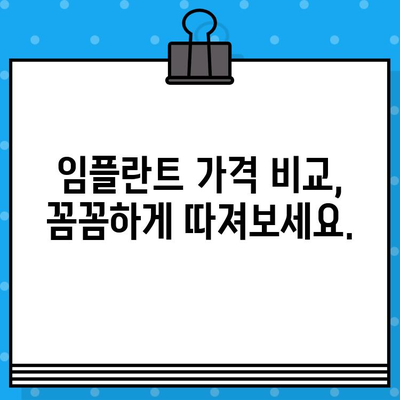 임플란트 가격 비교, 지역별 최저가 찾기 | 나에게 맞는 최상의 선택, 지금 확인하세요!