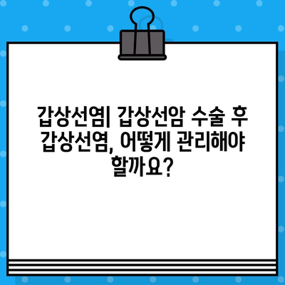 갑상선암 수술 후, 정기 검진(CT, 초음파)과 림프절 관리| 갑상선염과 재발 위험 완화 가이드 | 갑상선암, 수술 후 관리, 정기 검진, 림프절, 갑상선염